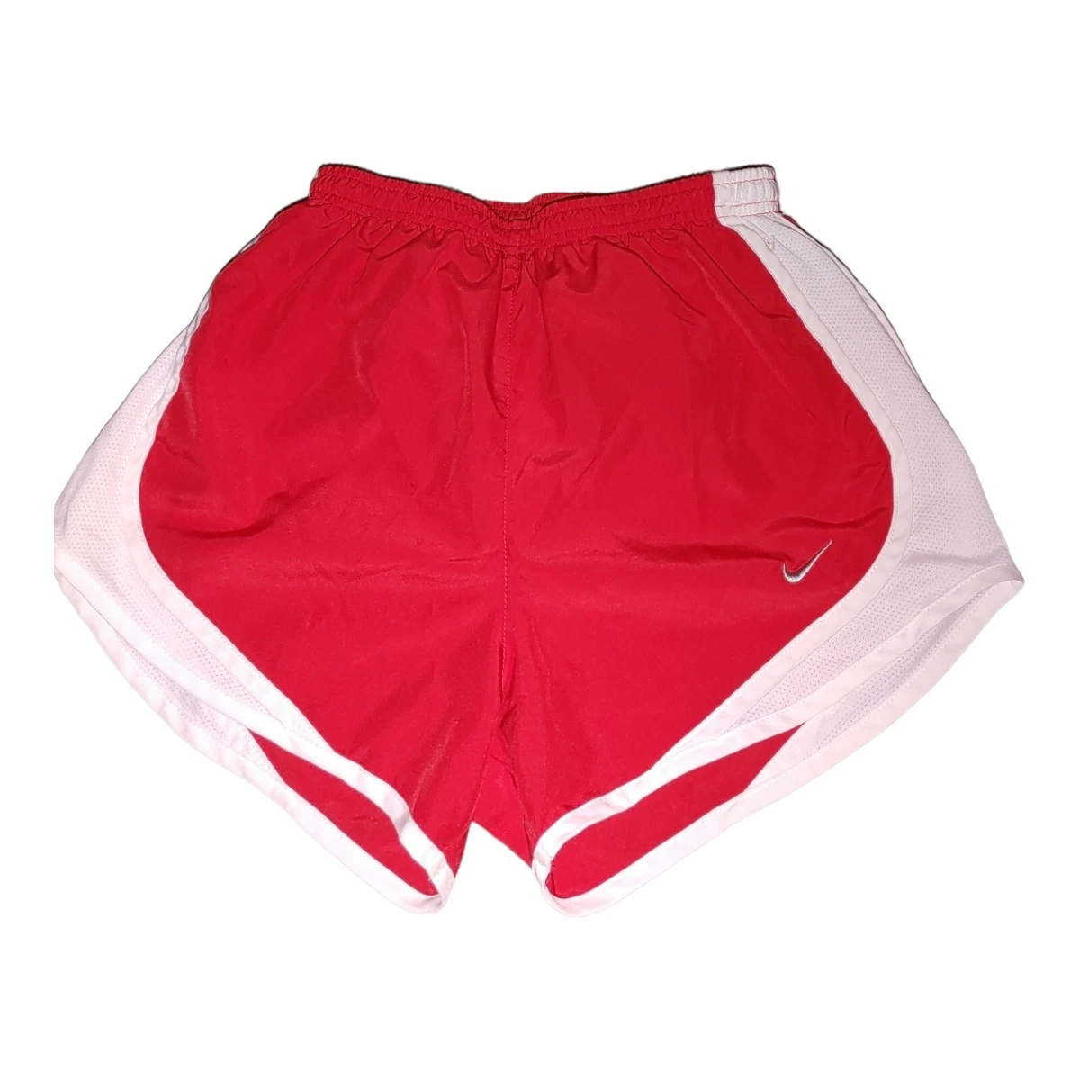 Nike Dri Fit Women s Lined Red White Trim Running Shorts Size XS