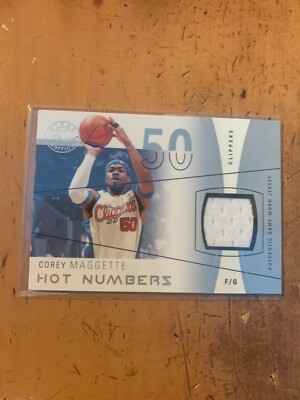 2003-04 Flair Final Edition Hot Numbers Jerseys #CM Corey Maggette