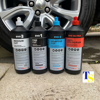 4 x Autosmart EVO 1, 3,+, Ultra Compounds (Auto Kratzer entfernen & polieren) HANDEL