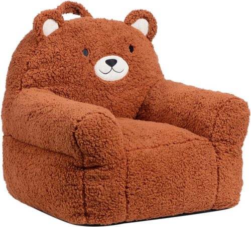 Kids Ultra Soft Cozy Bear Chair Sofa Toddler Children Baby Boys Girls Playroom - Picture 9 of 9