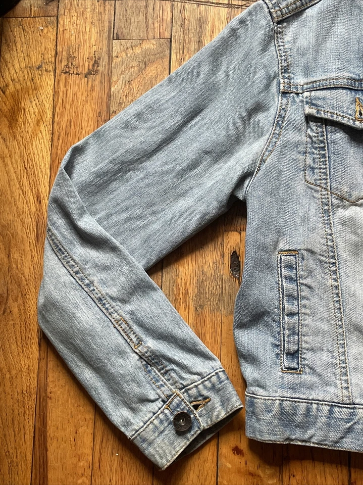 Chaqueta vaquera Lucky Brand para niña talla L ligera envejecida barra de helados Foto 4 de 4