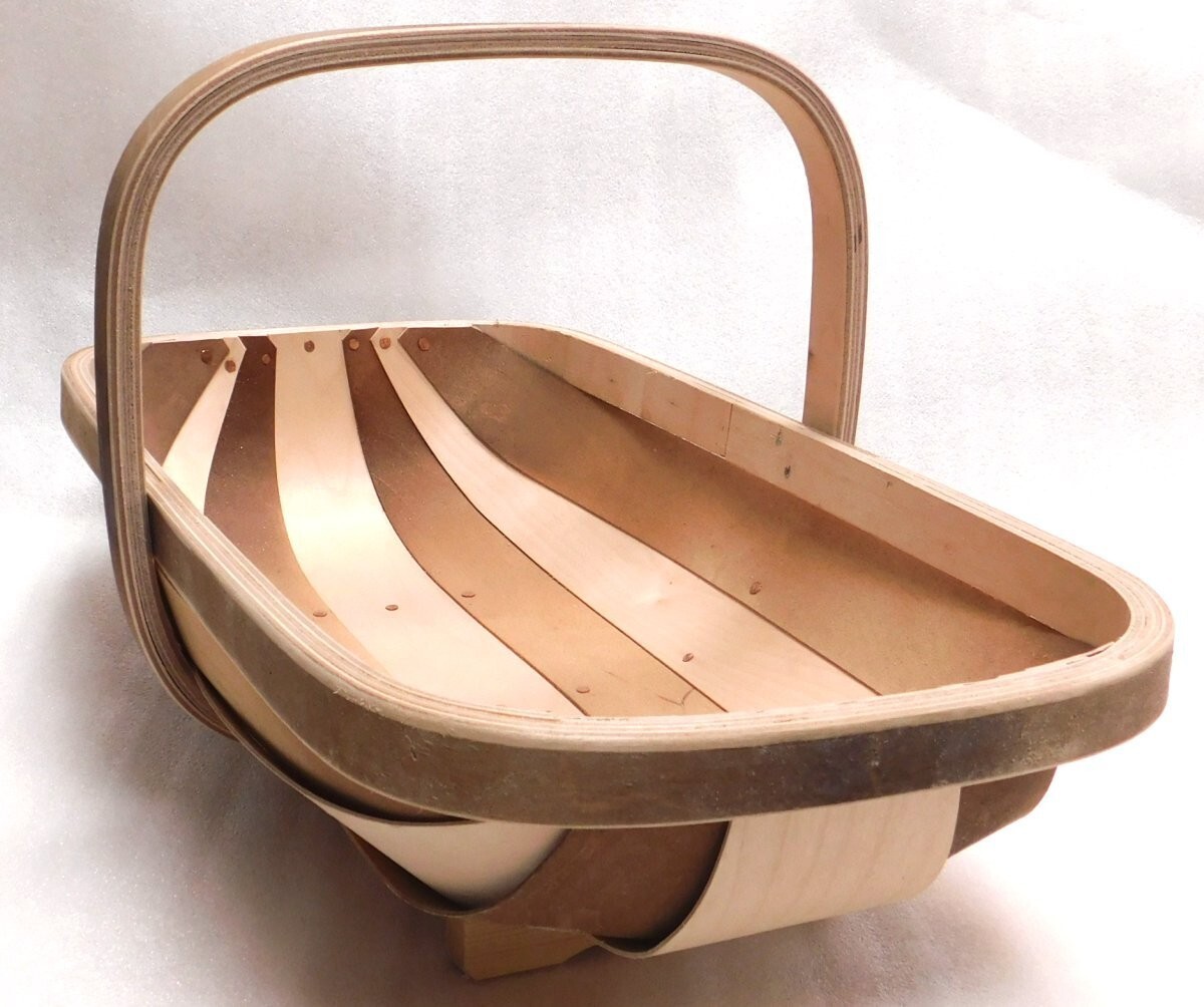 TRUGS -SUSSEX TRUG No.8 our Largest size - the 'Harlequin' Garden Basket.