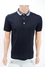 Missoni Mens Collared Polo Top Size S Small Black Short Sleeve