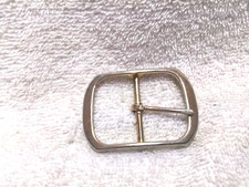 Gold Narrow Center Replacement Belt Buckle Good Usable Condition