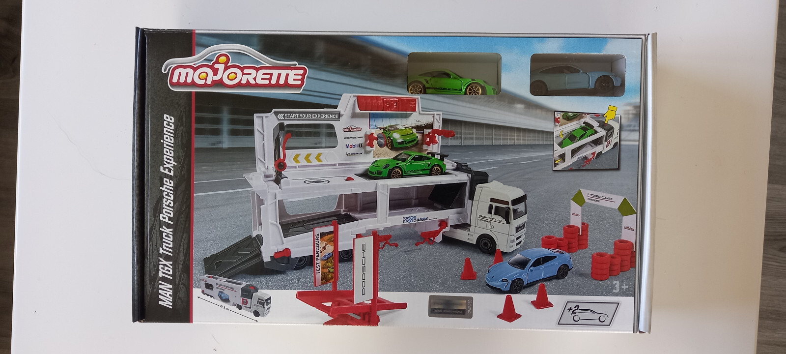 Camion MAN TGX Majorette Porsche Experience en metal injecte de collection 1/60