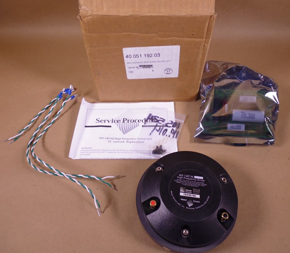 Meyer Sound MS-1401M High-Frequency Exit Driver Kit For UPA