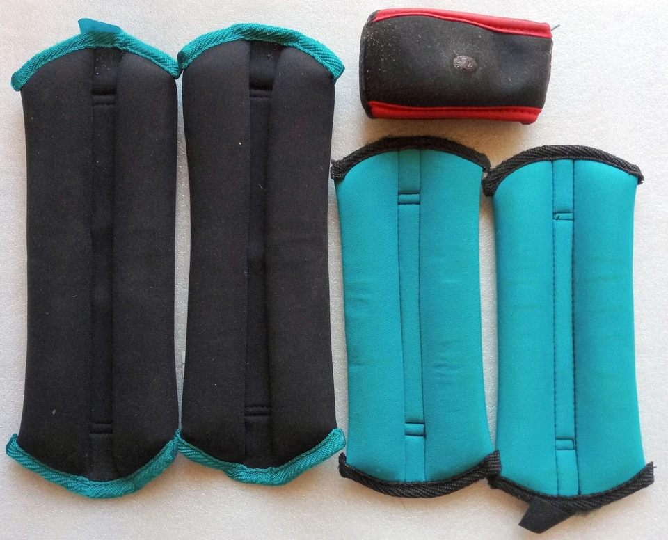 Lot Tunturi Ankle/Wrist Weights 2 1/2 lb. each plus 1  lb. weights total  7 lbs - Image 2 of 4