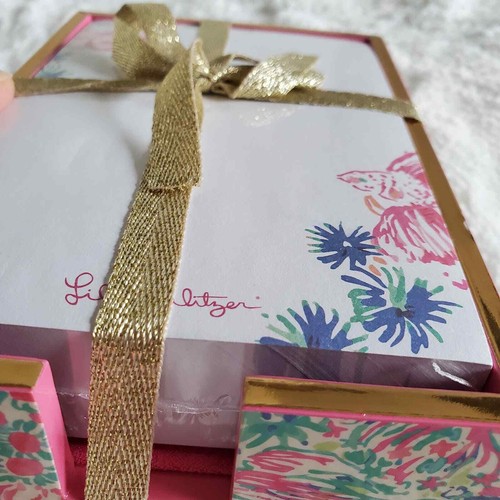 Lilly Pulitzer Tiki Pink Note Tray - Picture 5 of 5