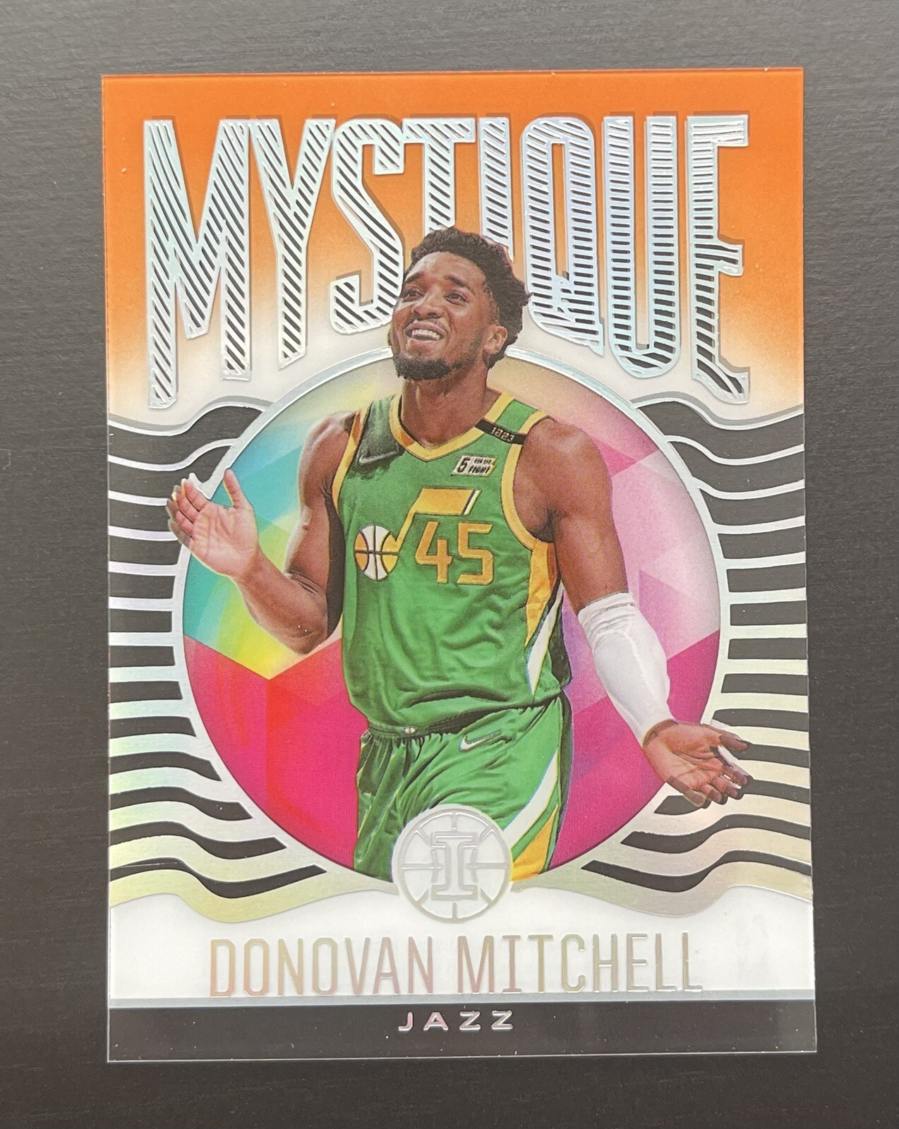 2020-2021 Panini Illusions DONOVAN MITCHELL MYSTIQUE ORANGE ACETATE NO. 6 JAZZ
