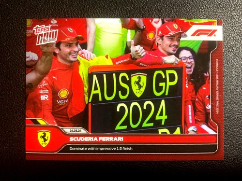 *PICK YOUR CARD* 2024 Topps Now Formula 1 F1 Base Set (UPDATED Jan 22, 2025) - 第 21/172 張圖片