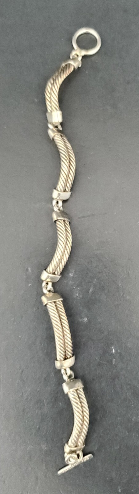 Five Vintage Solid Sterling Silver Bracelets, All… - image 5