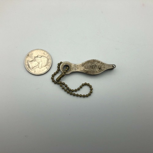 J.O. Pettey Belvidere IL Chicken Foot Punch Tagger Advertising Keychain Vintage - Picture 2 of 12