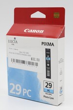 Canon PGI-29PC Photo Cyan Ink Cartridge for Pixma PRO 1 Mint Condition Each 