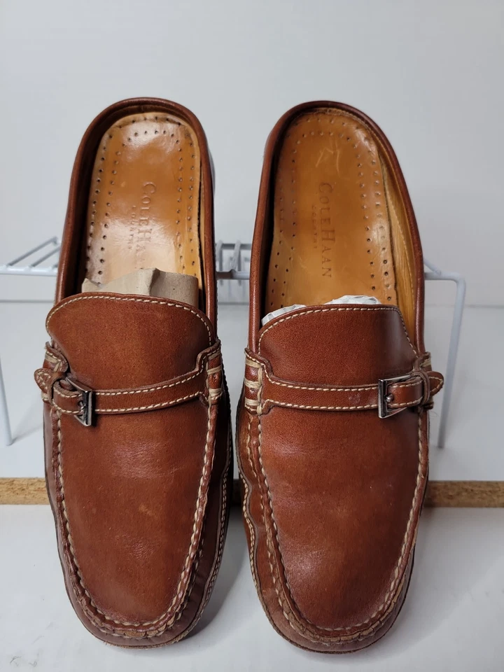 Mocasines Cole Haan Country de cuero marrón para mujer talla 8 EE. UU.