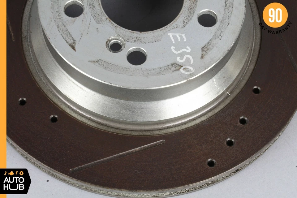 03-09 Mercedes W211 E320 E350 E500 E550 Rear Brake Rotors Disc Left & Right Set - Image 3 of 4