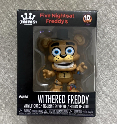 Funko Minis Withered Freddy Five Nights At Freddys 3  Figure 10 Year Anniversary