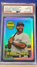 Kendrys Morales - 2018 Topps Heritage Refractor   PSA 10  #236/569