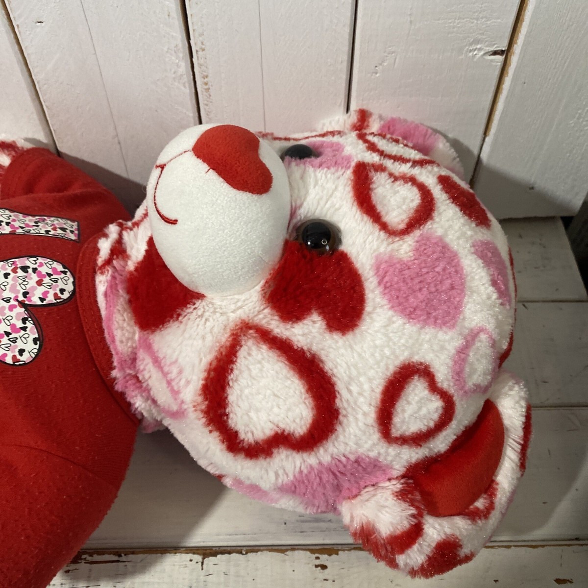 Build-A-Bear テディベア LOVEシャツ付き Build A Bear Valentines Day Heart Love Large Bear w/ shirt