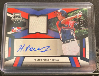 Hector Perez 2023 Elite Extra - DPL Material Signatures Auto #12/199