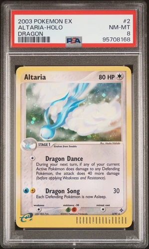 ALTARIA 2/97 PSA 8 EX DRAGON POKEMON CARD 2003 HOLO RARE ENGLISH