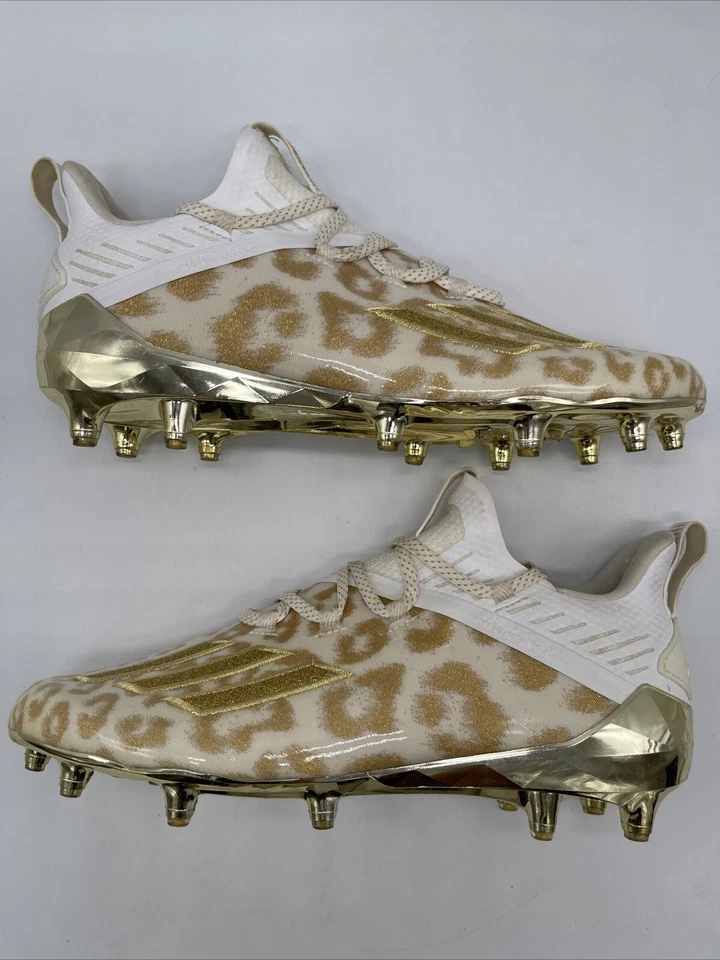 adidas adizero X Cleat Anniversary Football Cleats Gold EH3472 Mens Size 9 - Image 4 of 4
