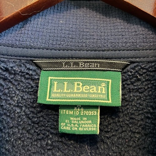 L.L. Bean Men's Deep Blue Full Zip Outdoor Fleece Jacket, M - Picture 3 of 8