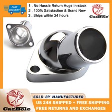 For 1955-1965 Chevy V8 2660 Sbc Bbc Chrome Water Neck Thermostat Housing 45 New