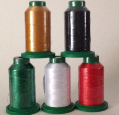  Christmas Kit - 5 pack of Isacord Embroidery Thread 1000m - (New in wrapper)