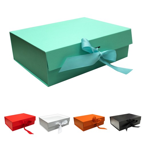 Personalised Gift Box 26x18.5x8.3CM, with Lid, Ribbon and Magnetic, Large Closur - Picture 5 of 54