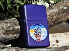 Stanley Mouse Blue Rose Zippo Lighter - The Grateful Dead - Rock Art - Kelley