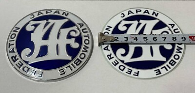 Original Authentic Genuine JAF Japan Automobile Federation Front