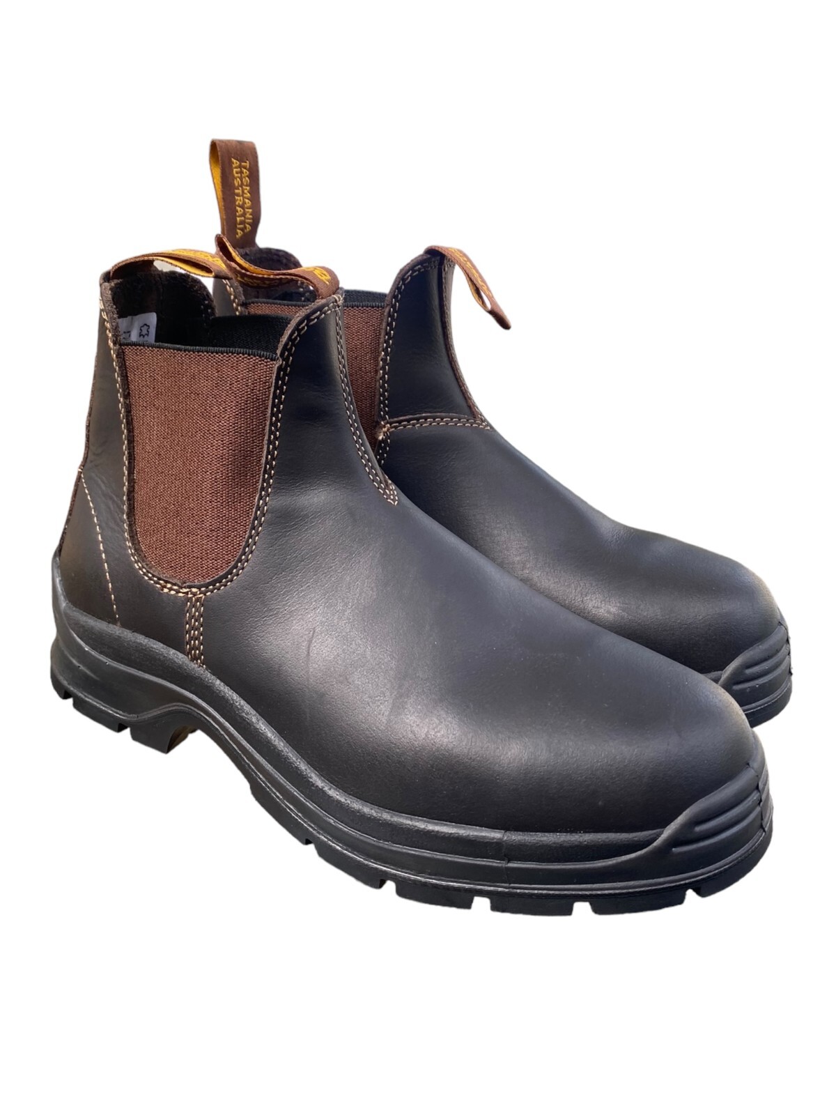 Blundstone 405 Men's Boots Elastic Side Brown NonSafety Boot Size AU 8