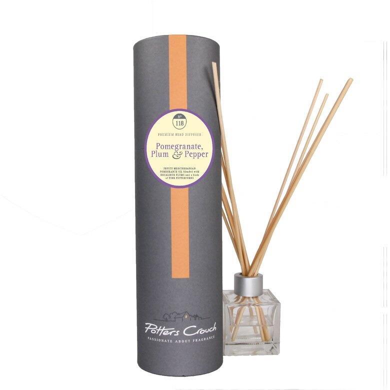 Reed Diffuser Pomegranate, Plum & Pepper Scented Vegan Friendly Home Fragrances
