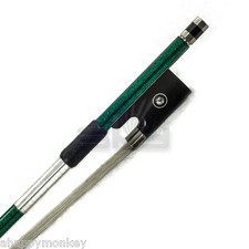 High Quality New 4/4 Full Size Violin Bow Carbon Fiber Double Eye Abalone-Green