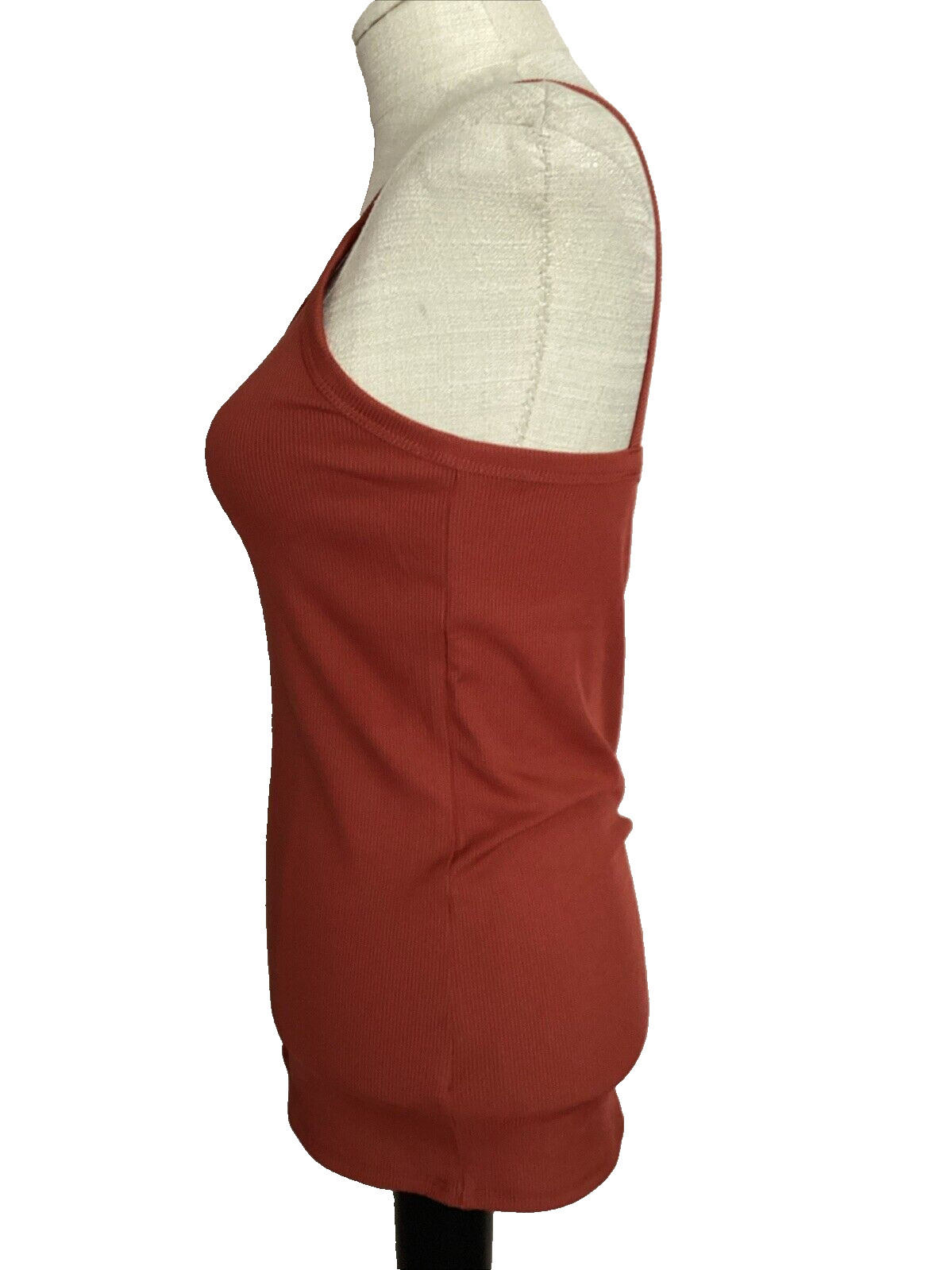 NO BOUNDARIES RIB CAMI/TANK HARVEST RED STRETCH KNIT Sz. Jr. L*
