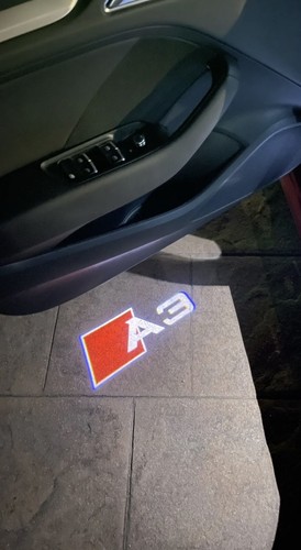 ✅KIT 2 PROIETTORI AUDI LOGO LUCI LED PORTE SOTTOPORTA PER Audi A - Q Sline/RS - Foto 7 di 8