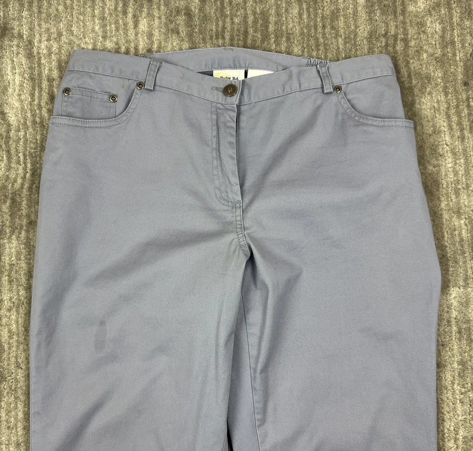 Ruby Rd. Favorites Pants Womens 8 Blue Part Elastic Waist - Image 2 of 4