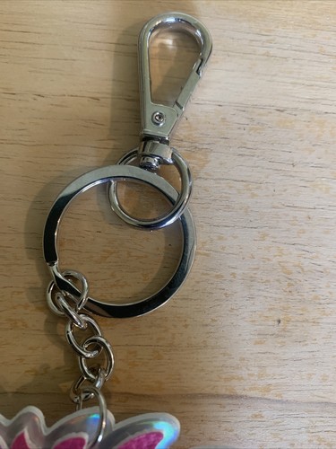 10 süße EINHORN Schlüsselanhänger/Schlüsselring - ideal für Partygeschenke oder Rucksack Glitzer! - Bild 3 von 3