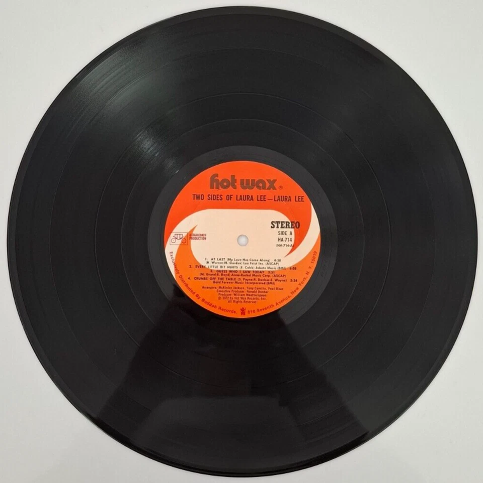 Laura Lee – Two Sides Of Laura Lee ~ 1st US Press 1972 Vinyl LP Record Hot Wax - Image 3 of 4