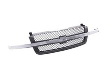 Grille w/Chrome Molding Center Bar For 03-07 Silverado 1500 2500 3500 Avalanche