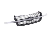 Grille w/Chrome Molding Center Bar For 03-07 Silverado 1500 2500 3500 Avalanche