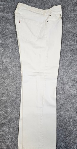 Levi's 501 Herren 34 x 30 (33 x 31) 2006 normale Passform gerades Bein unregelmäßig weiß