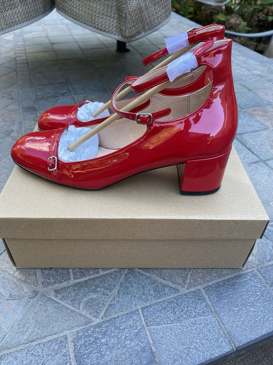 【 Steve Madden 】 リスボン レッド レザー マリージェーン DELANCY Red Leather Mary Jane | Women's Flats – Steve Madden