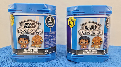 STAR WARS DOORABLES GALAXY PEEK SERIES 3-LOT OF 2 FACTORY SEALED 8 MINI FIGURES