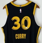 Stephen Curry "4x Champ" Signed Warriors Nike ADV NBA Authentic Jersey USASM BAS