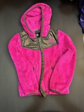 The North Face Girls XS 6 Pink Fleece Hooded Jacket Full Zip
