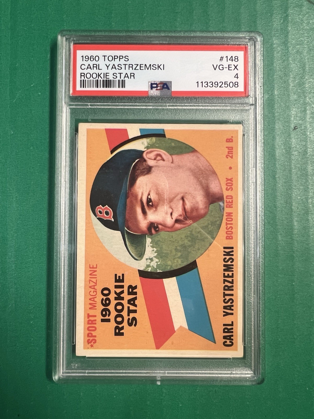 1960 Topps Carl Yastrzemski #148 PSA 4 VGEX Just Graded Nice Card FREE SHIPPING