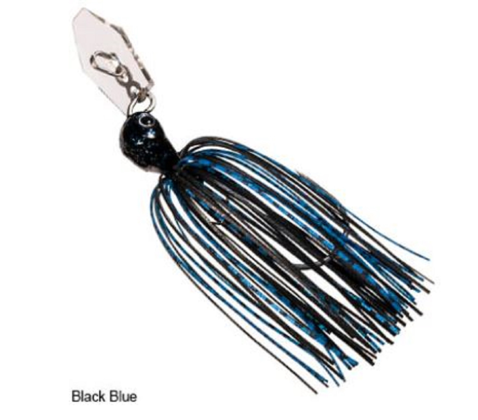 Zman Chatterbait Jackhammer Stealthblade 3/8 Oz Black Blue (4462) - Image 2
