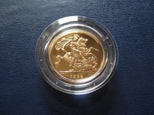 1992 Elizabeth II Proof Gold Full Sovereign S.SC2 with original box & cert