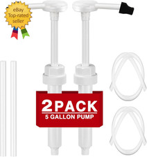 2 Pack 38-400 1 Oz 5 Gallon Pump Dispenser with 50Cm Extended Tube